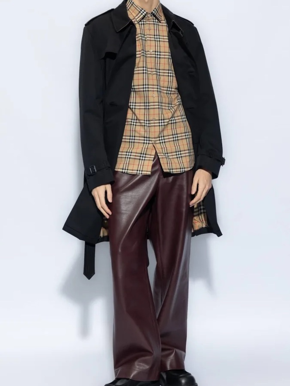 Burberry Signature Check Button Down Shirt